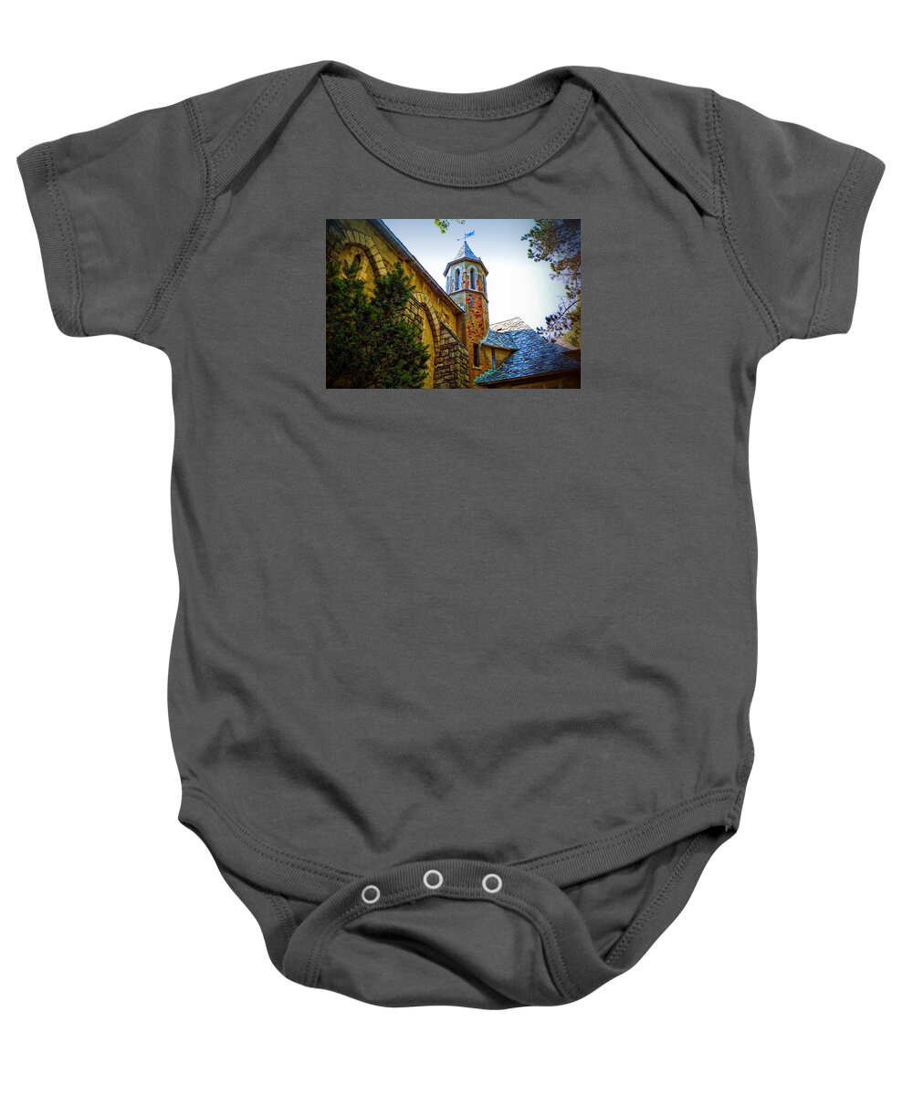 Medieval Castle Baby Onesie featuring the photograph Medieval castle by Lilia S