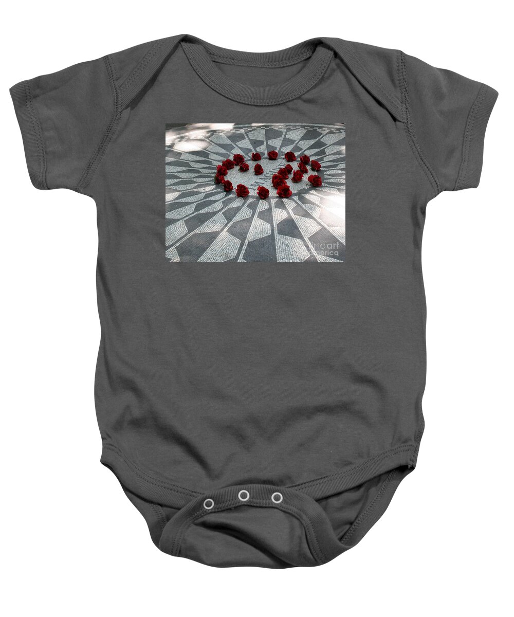 New York Central Park Baby Onesie featuring the photograph Memorial for John by Julie Lueders 