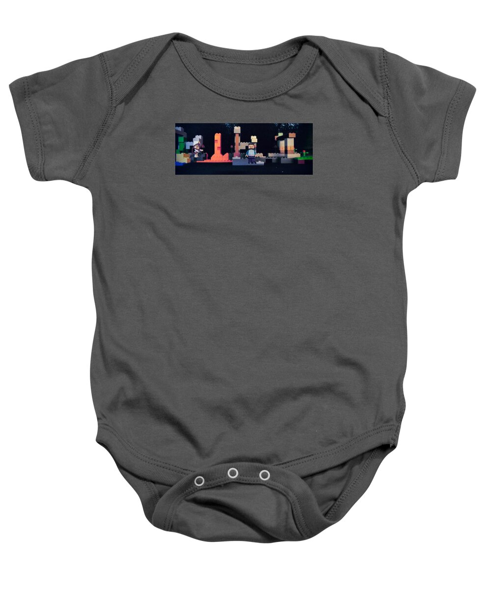 Mincraft Baby Onesie featuring the photograph Mincraft Home by Jana E Provenzano