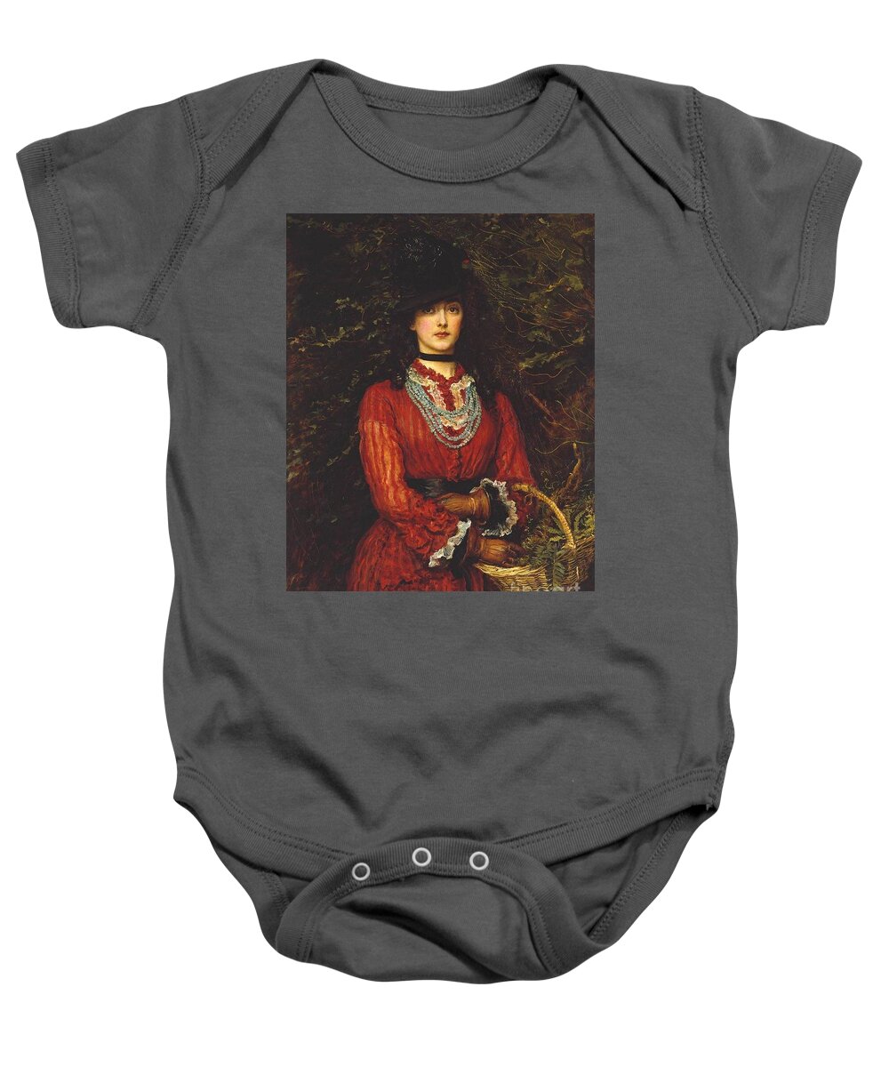 Sir John Everett Millais Baby Onesie featuring the painting Miss Eveleen Tennant by MotionAge Designs