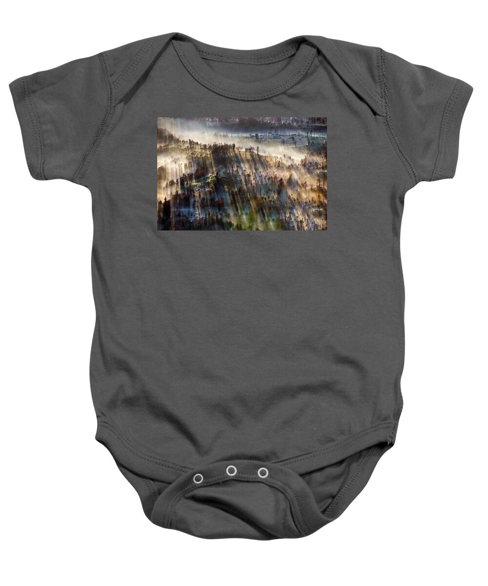 Landscape Baby Onesie featuring the photograph Misty morning by Pradeep Raja Prints