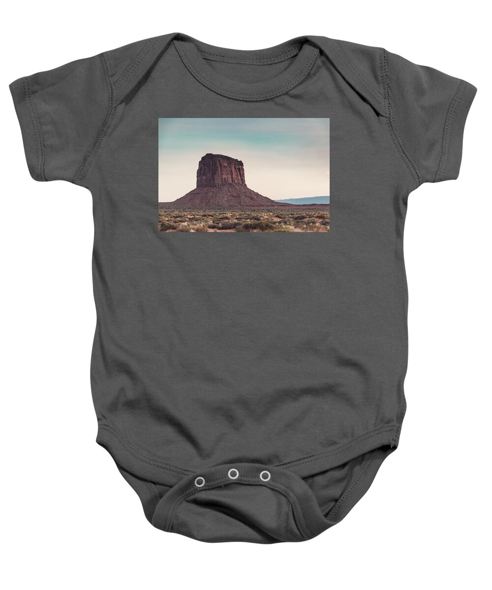 Utah Baby Onesie featuring the photograph Mitchell Butte, Monument Valley by Mati Krimerman