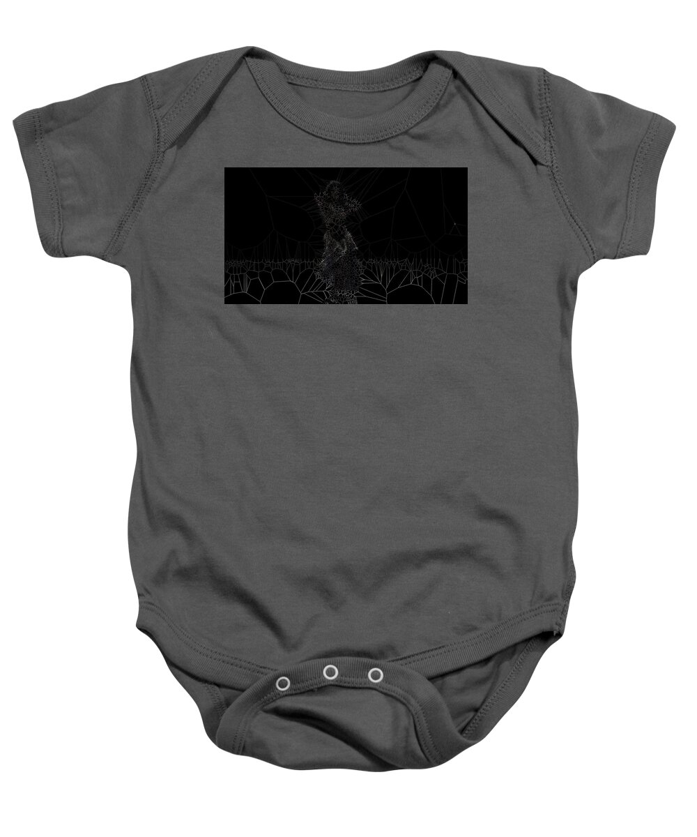 Vorotrans Baby Onesie featuring the digital art Moment by Stephane Poirier