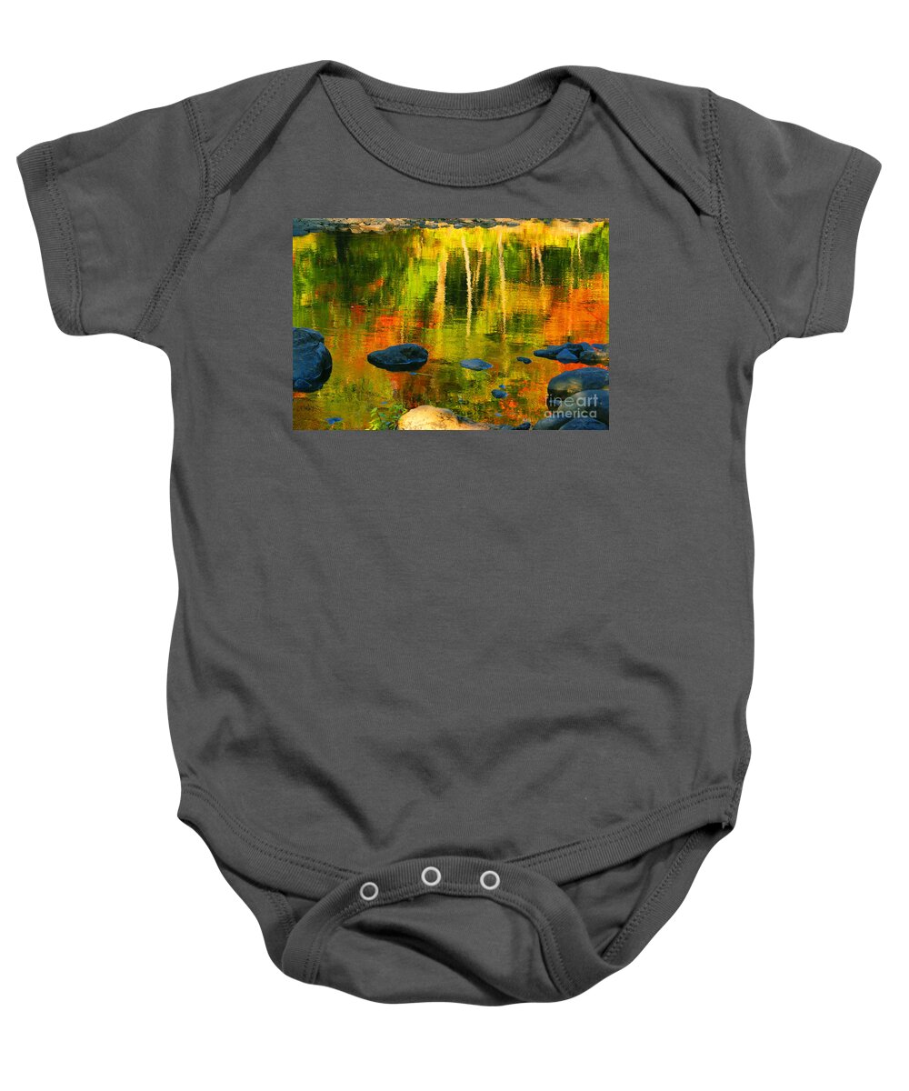 Water Canvas Prints Baby Onesie featuring the photograph Monet Autumnal by Aimelle Ml