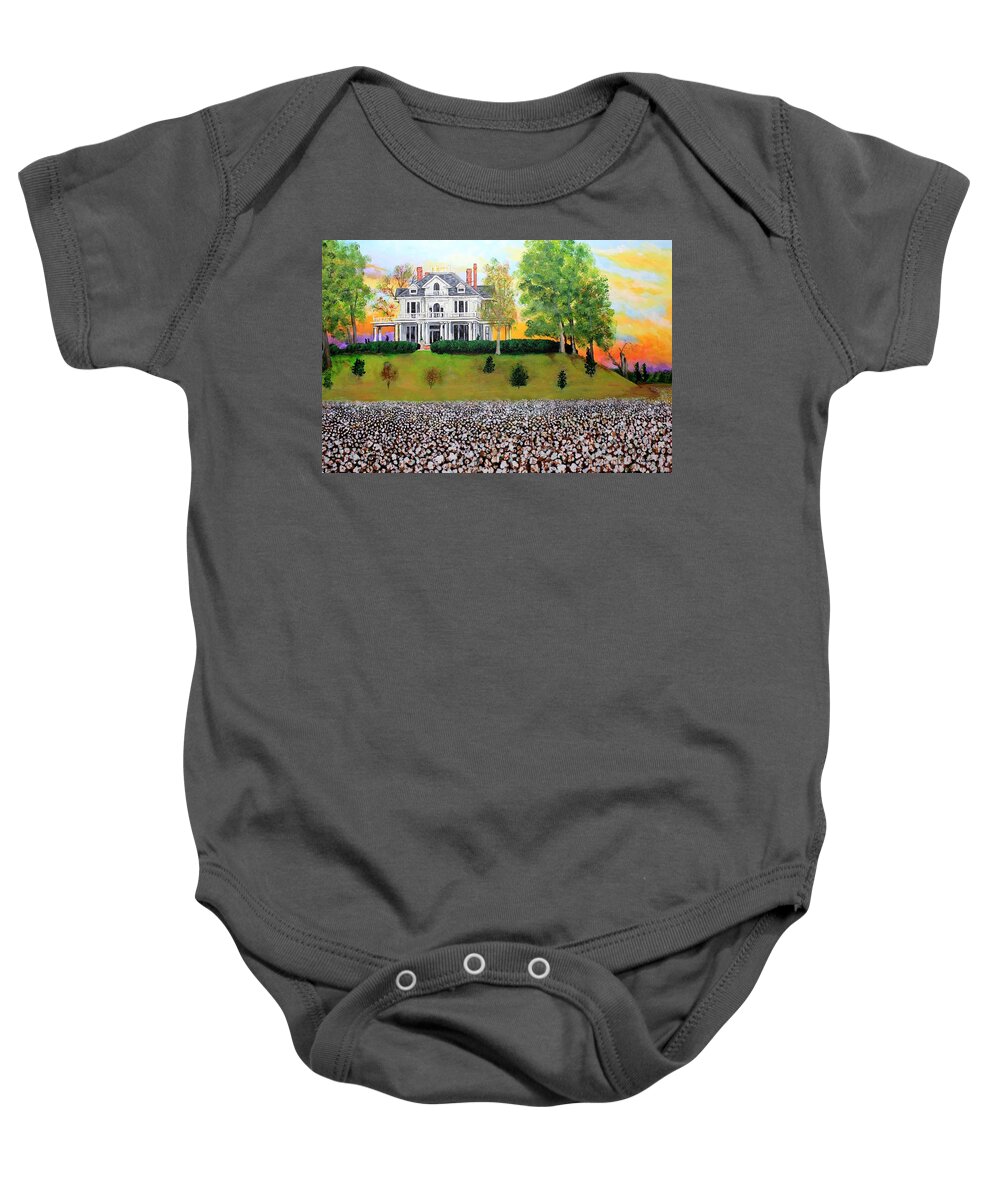 Mont Helena Baby Onesie featuring the painting Mont Helena near Rolling Fork MS by Karl Wagner