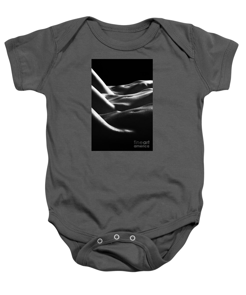 Artistic Baby Onesie featuring the photograph Moon rise in heaven by Robert WK Clark