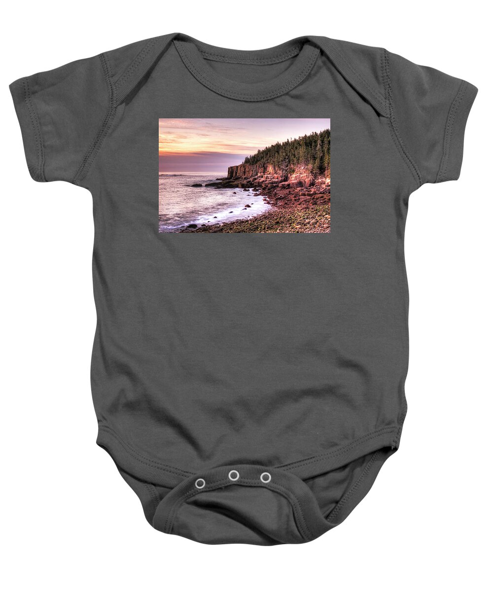 Acadia Baby Onesie featuring the photograph Morning in Acadia by Joe Paul