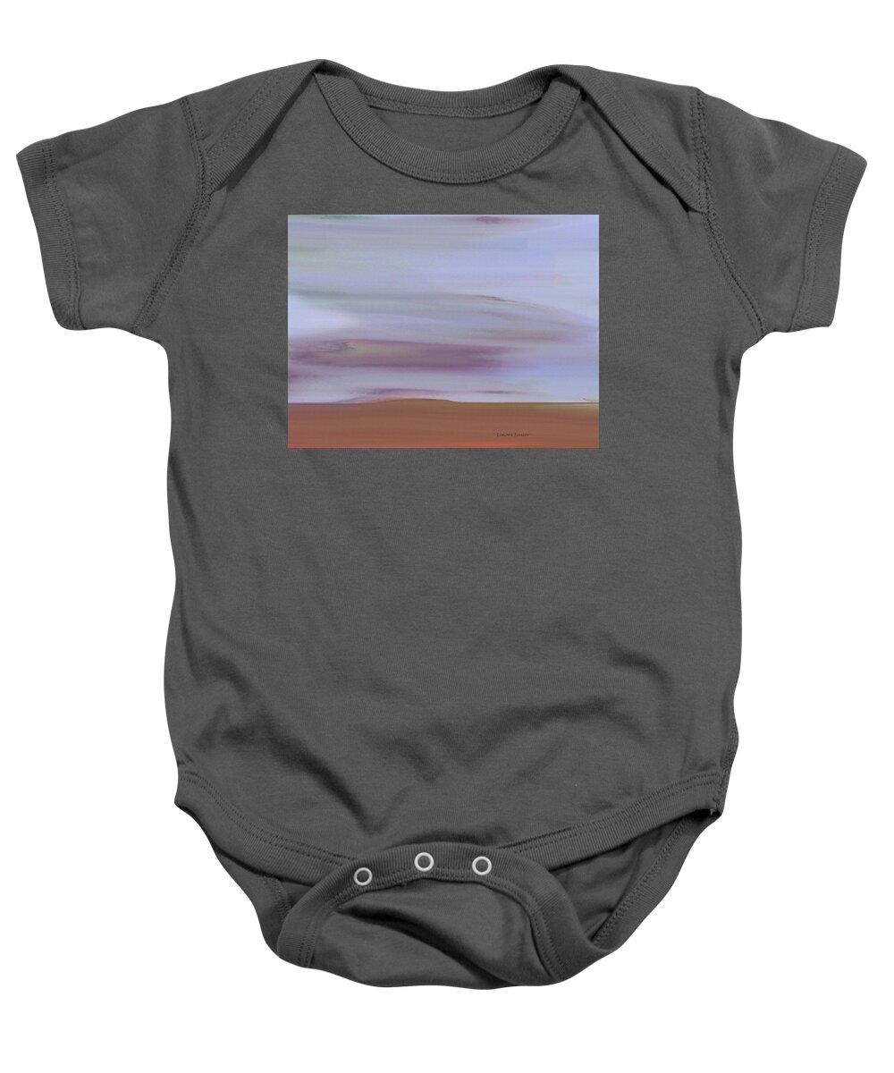 Abstract Baby Onesie featuring the painting My Favorite Mesa by Lenore Senior