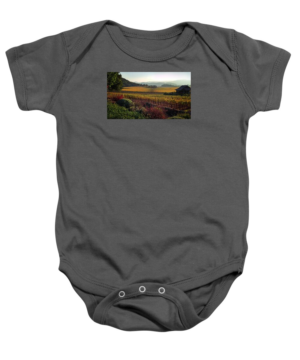 Landscape Baby Onesie featuring the photograph Napa Valley California by Xueling Zou