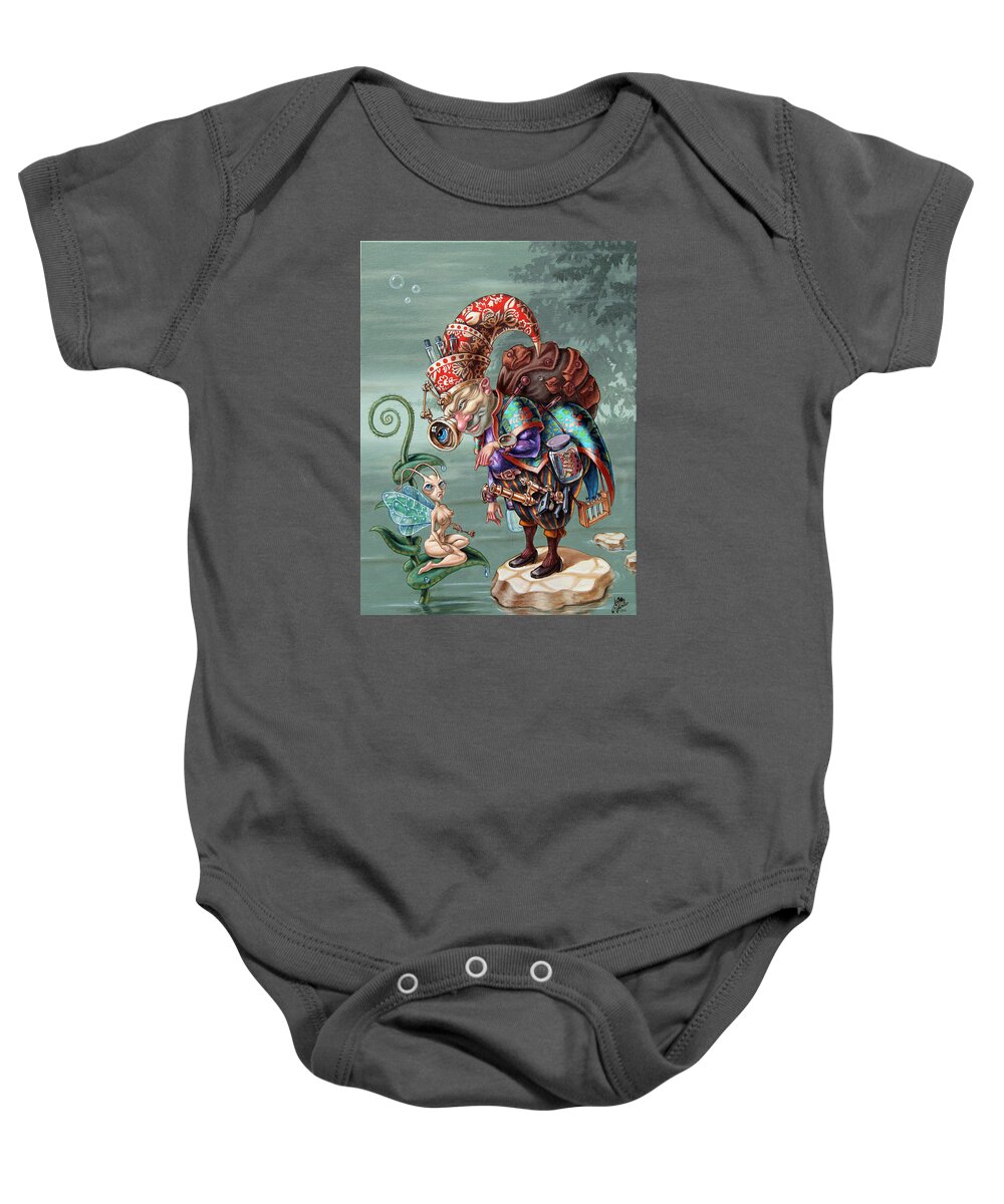Naturalist Baby Onesie featuring the painting Naturalist by Victor Molev