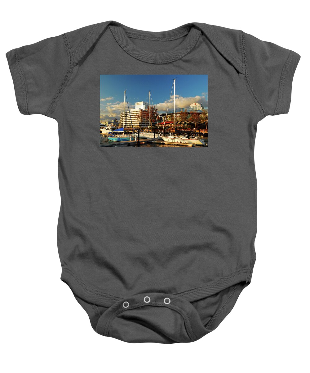 Waterside Baby Onesie featuring the photograph Nautical Norfolk by James Kirkikis
