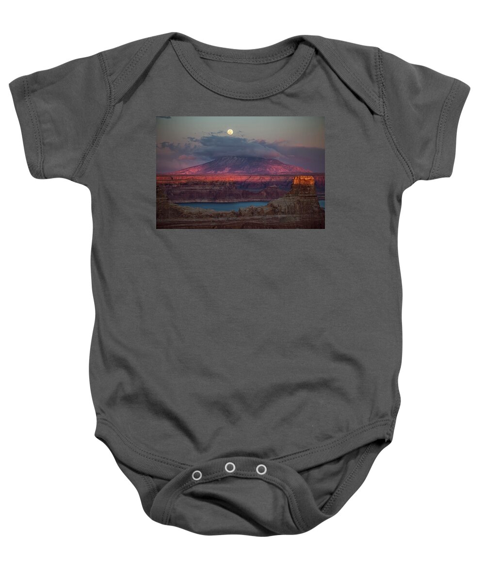 Navajo Mountain Baby Onesie featuring the photograph Navajo Mountain by Wesley Aston