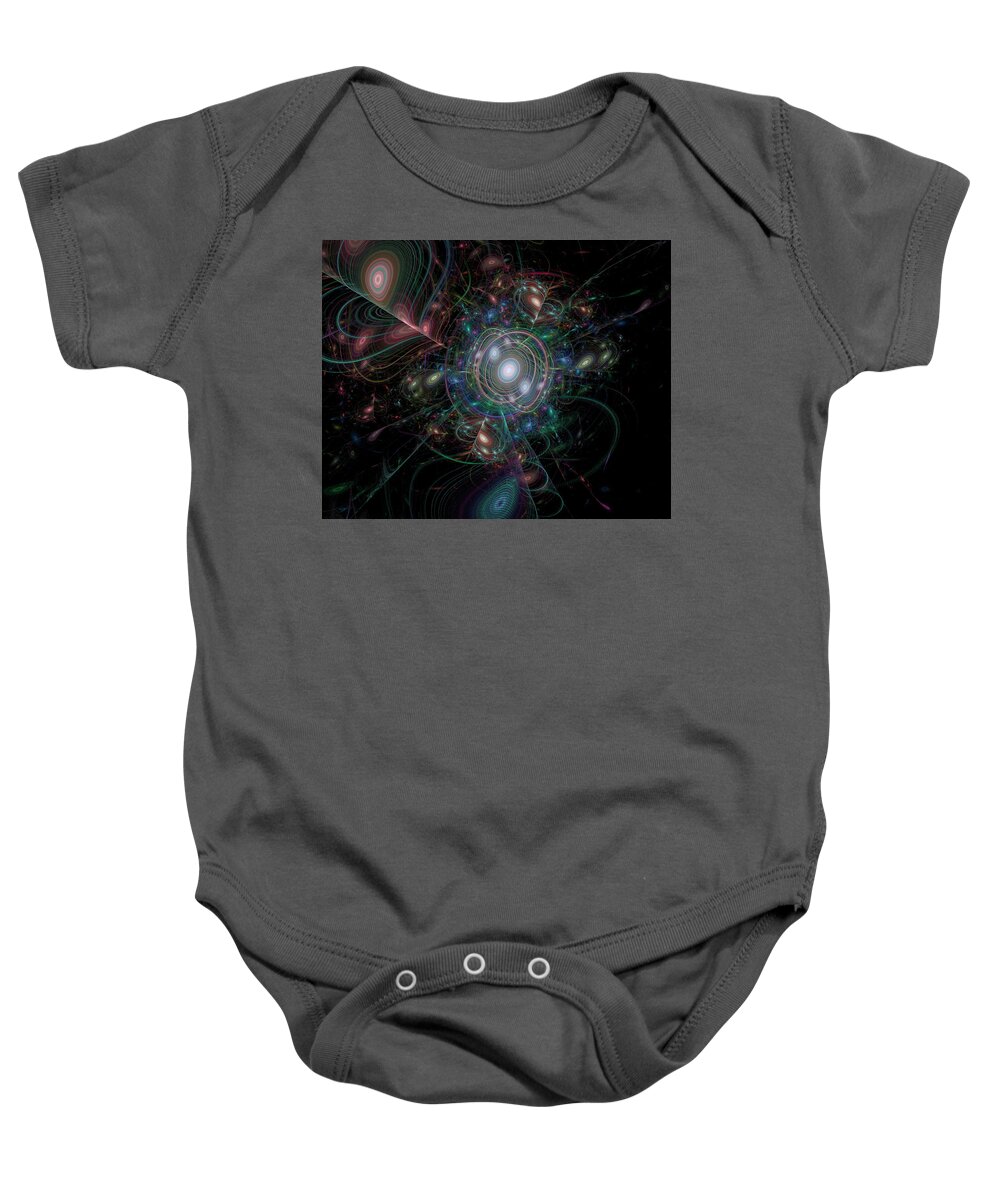 3-d Fractal Baby Onesie featuring the photograph New Planets 4 by Ronda Broatch