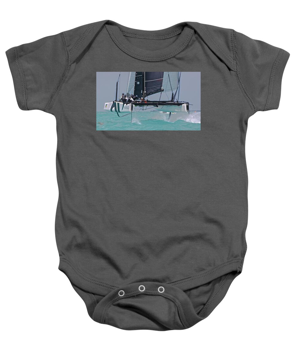Sloop Baby Onesie featuring the photograph Nice Day by Steven Lapkin