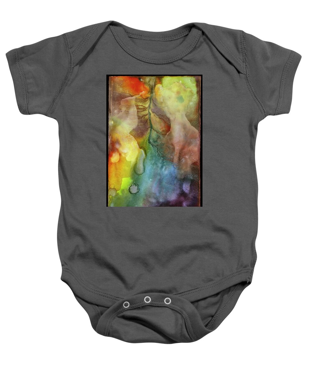 Abstract Baby Onesie featuring the painting Waking Dream by Sperry Andrews