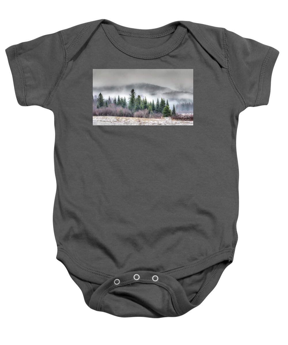 Snow Baby Onesie featuring the photograph North Meadow by Rod Best