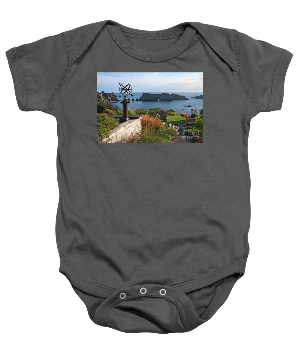 Mendocino Baby Onesie featuring the photograph Northern California Coast View by Charlene Mitchell