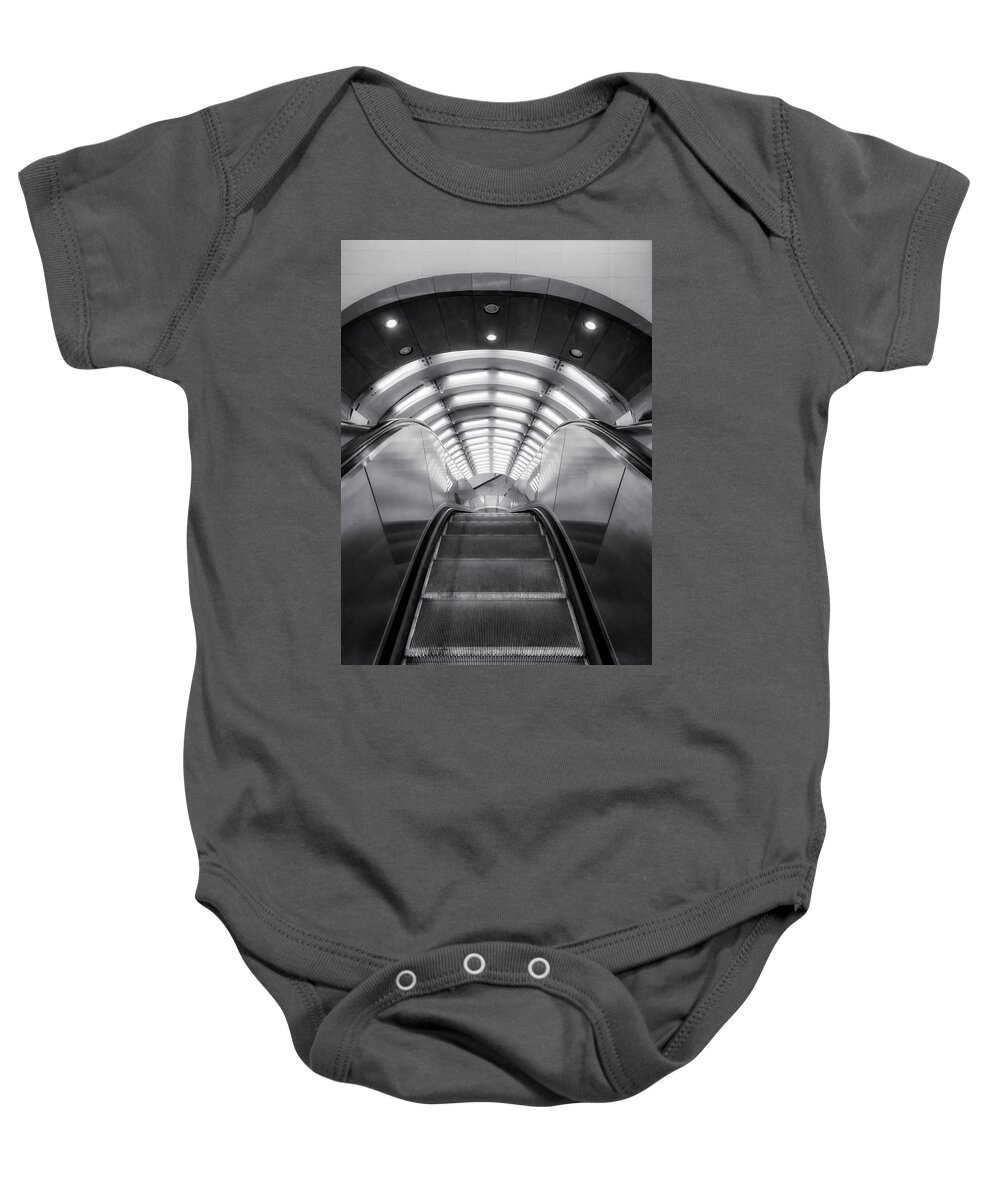 Nyc Subway Station Baby Onesie featuring the photograph NYC Subway Station by Susan Candelario