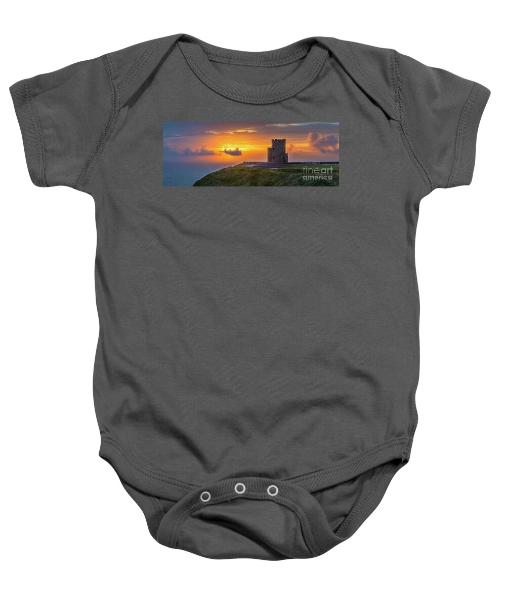 Ireland Baby Onesie featuring the photograph O'Brien's Tower - Ireland by Henk Meijer Photography