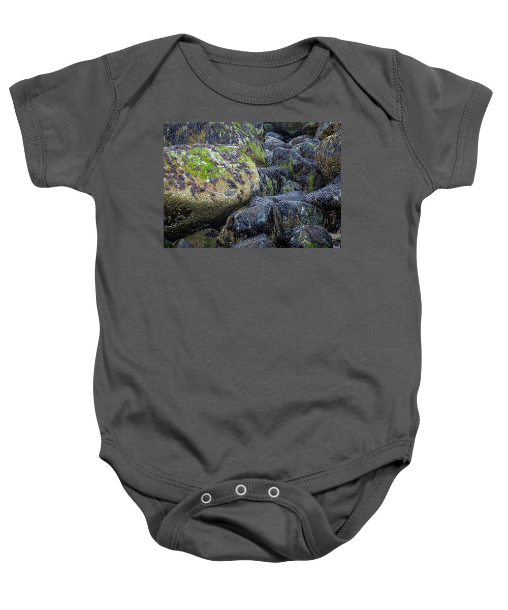Massachusetts Baby Onesie featuring the photograph Ocean Rocks by Rick Mosher
