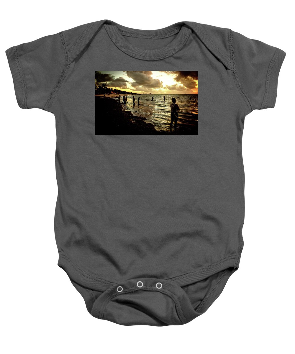 Landscape Baby Onesie featuring the photograph Ocean Thinker by Joe Shrader