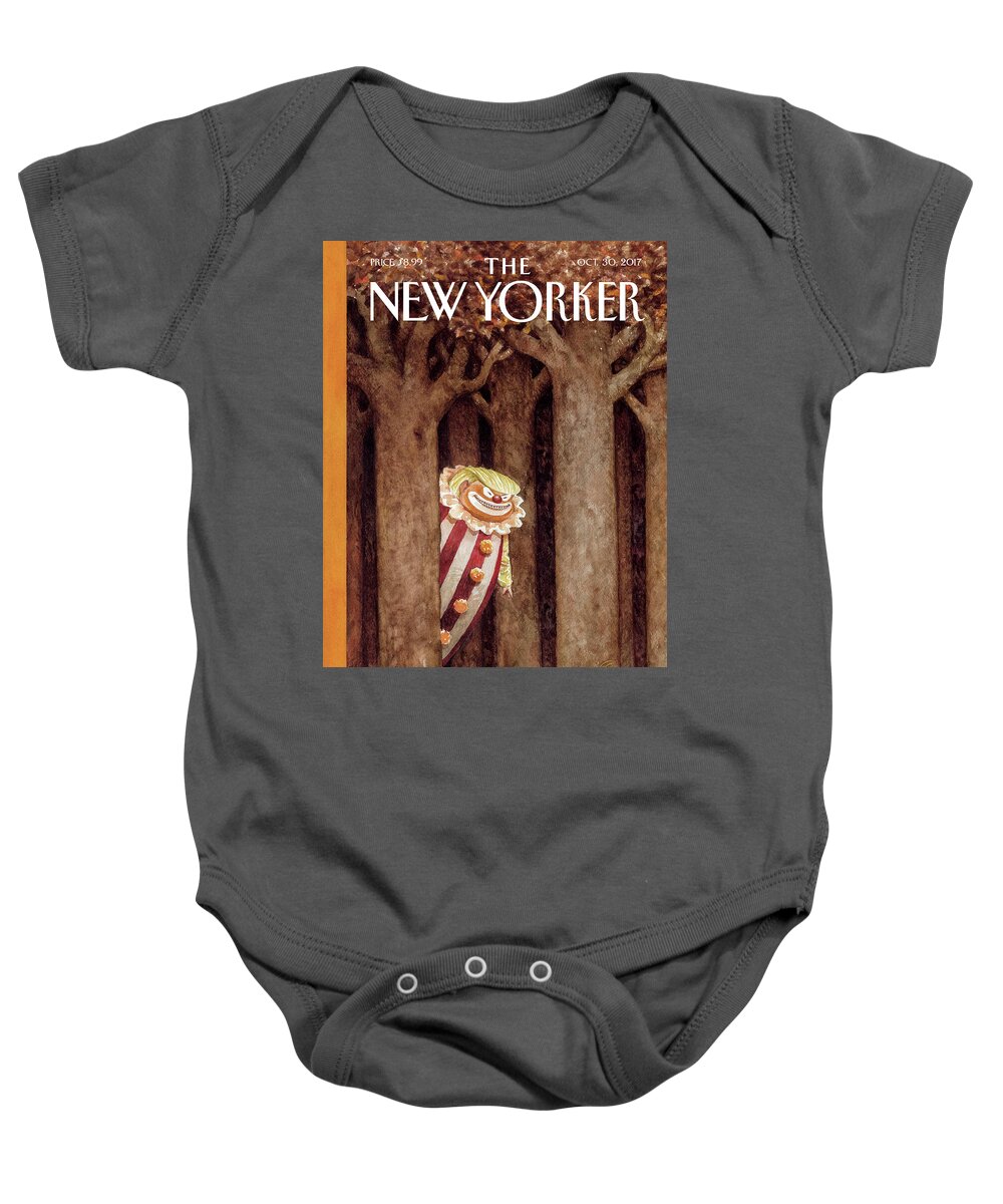 October Surprise Baby Onesie featuring the drawing October Surprise by Carter Goodrich
