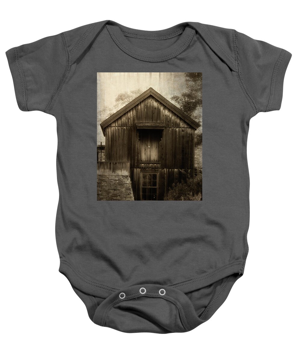 Mill Baby Onesie featuring the photograph Old Mill by Julia Wilcox