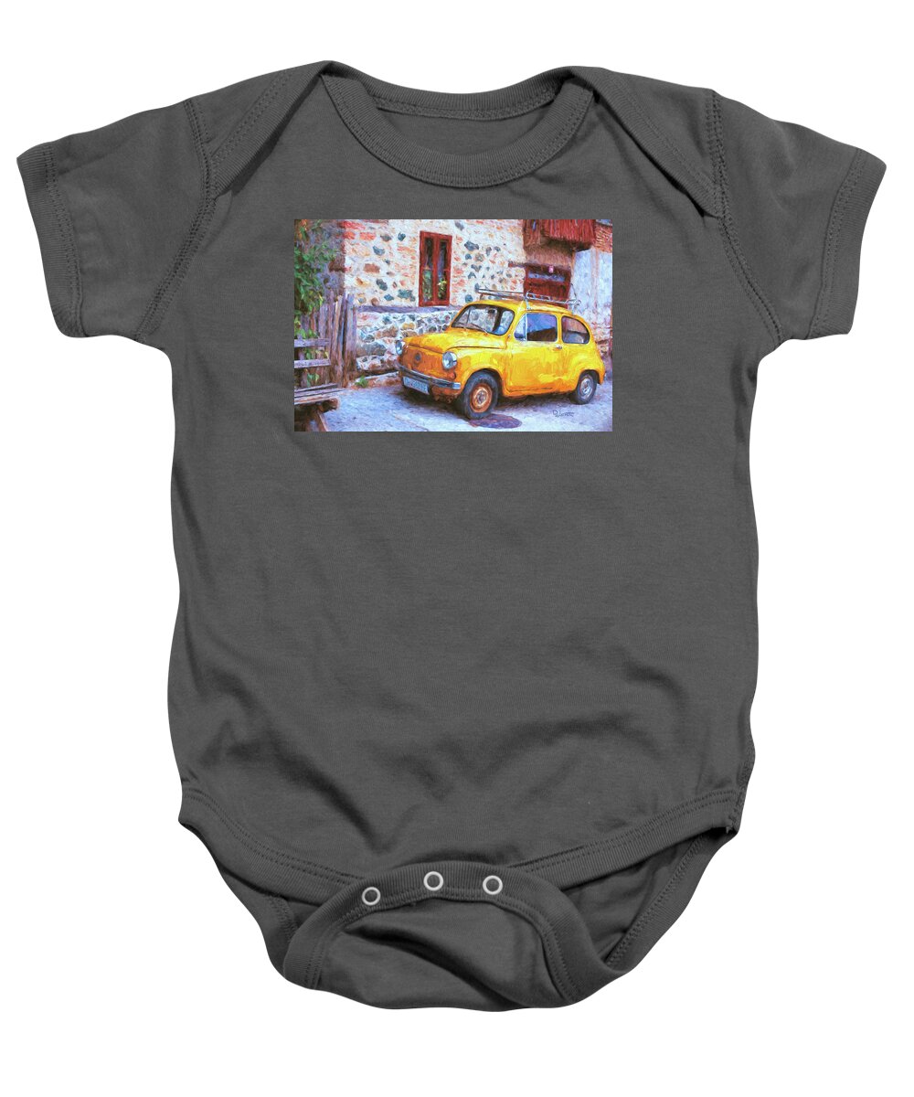 Car Baby Onesie featuring the digital art Old Reliable by David Luebbert