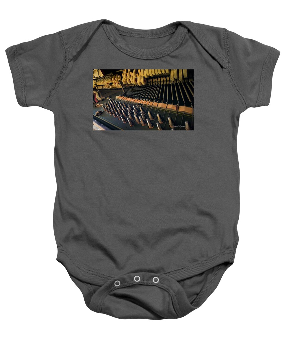 Inside Baby Onesie featuring the photograph Old Saloon Vertical Piano by Micah Offman