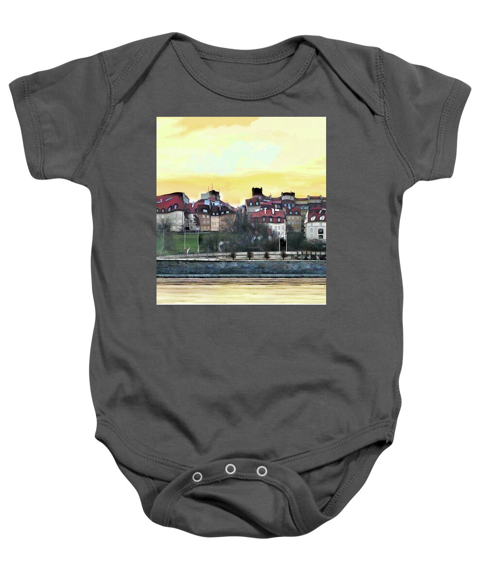  Baby Onesie featuring the photograph Old Town in Warsaw # 16 2/4 by Aleksander Rotner