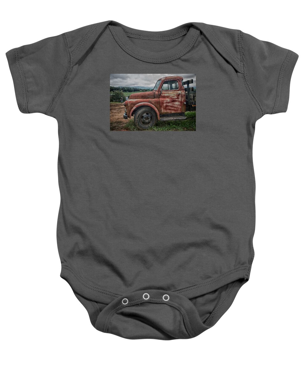 Truck Baby Onesie featuring the photograph Old truck by Dmdcreative Photography