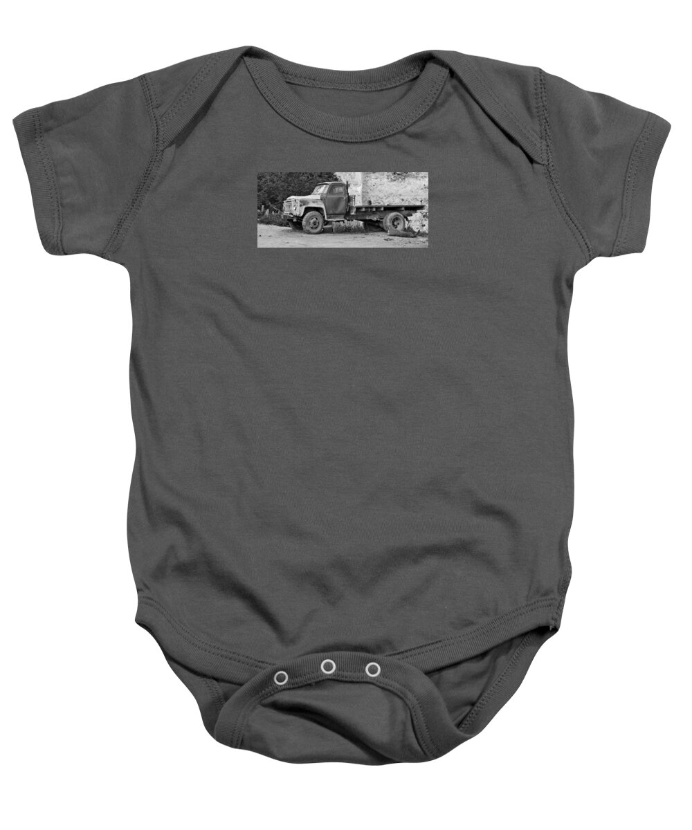 Transport Baby Onesie featuring the photograph Old truck by Ivan Slosar