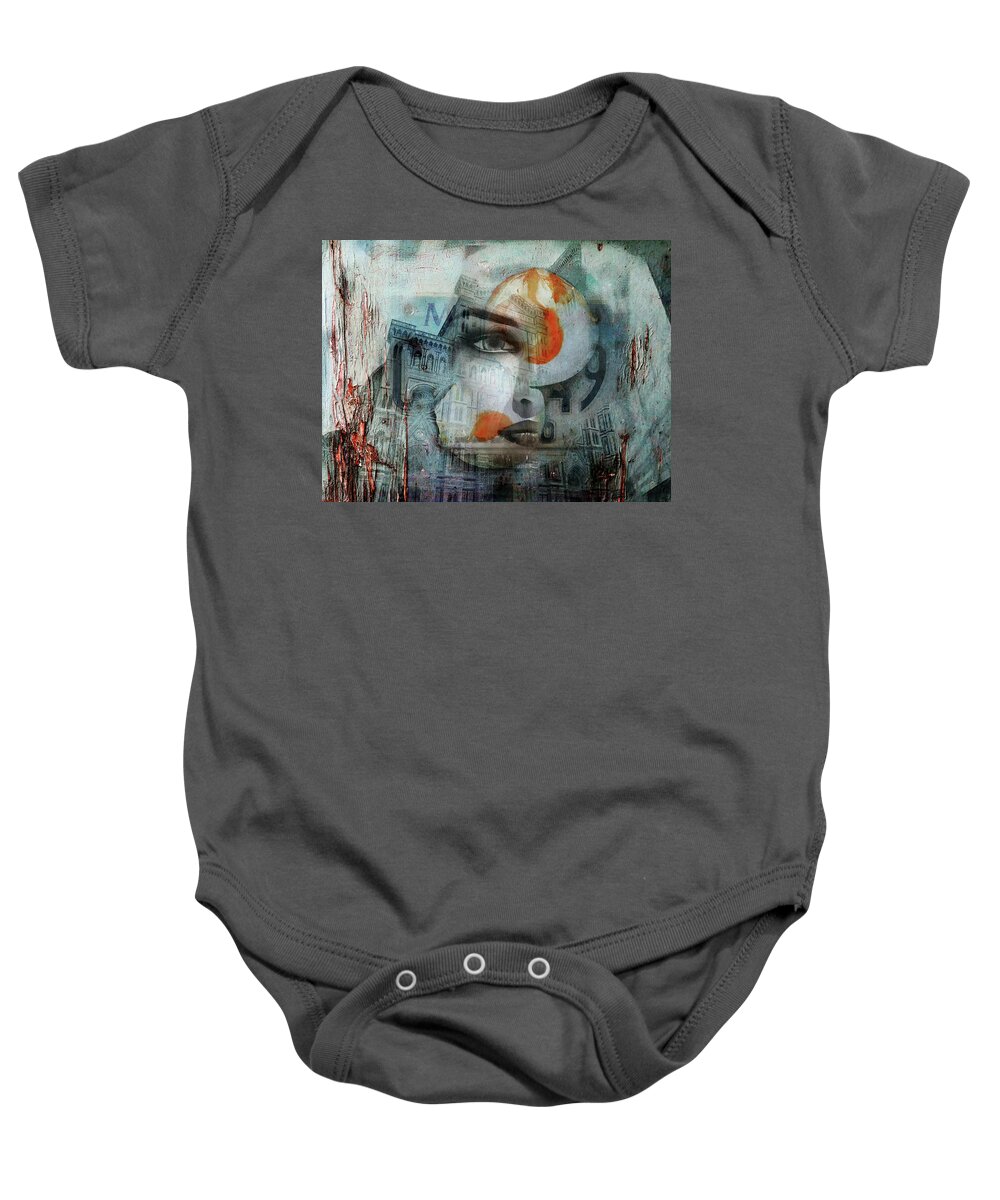 Florence Baby Onesie featuring the photograph Once at Florence by Gabi Hampe