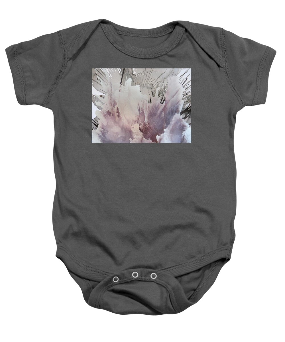 Abstract Baby Onesie featuring the painting One Moment by Soraya Silvestri