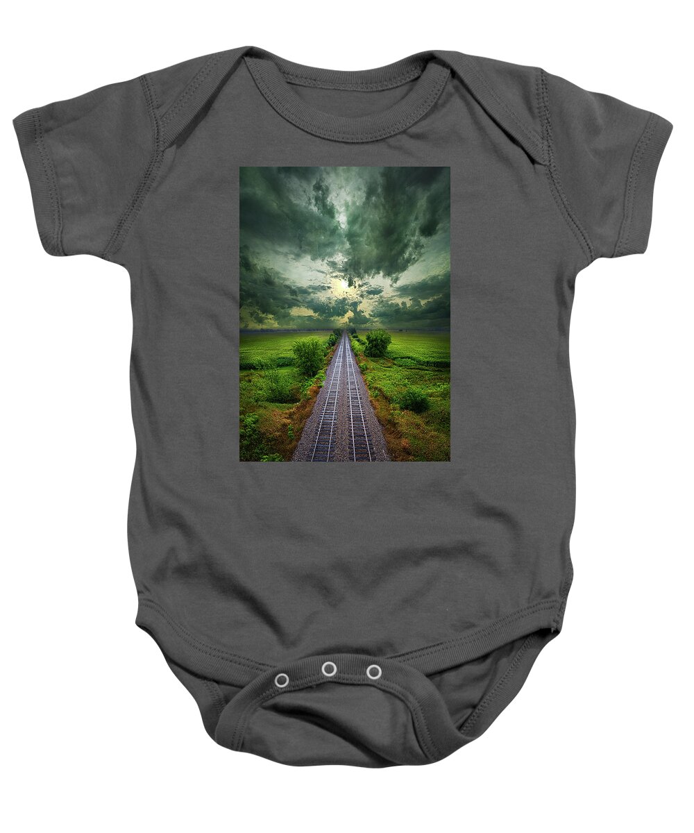 Summer Baby Onesie featuring the photograph Onward by Phil Koch