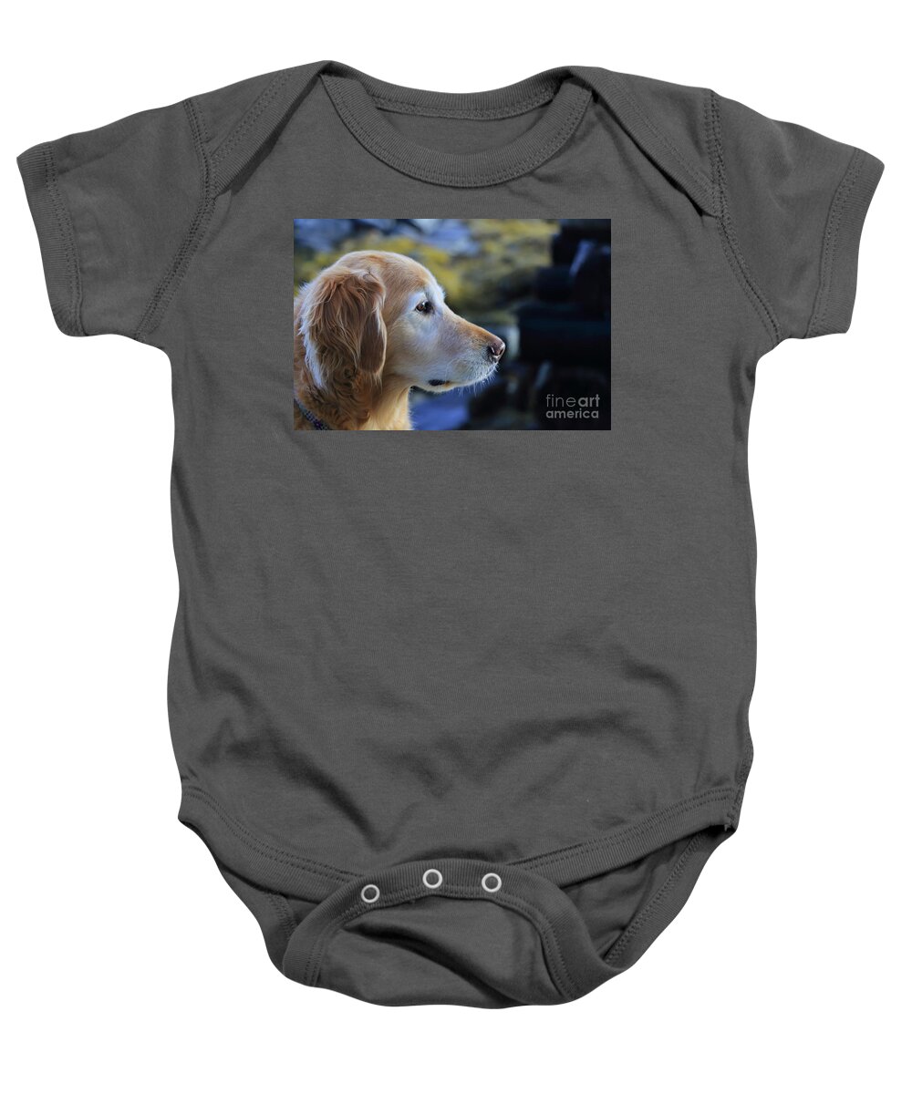 Genevieve Baby Onesie featuring the photograph Our Best Girl by Elizabeth Dow