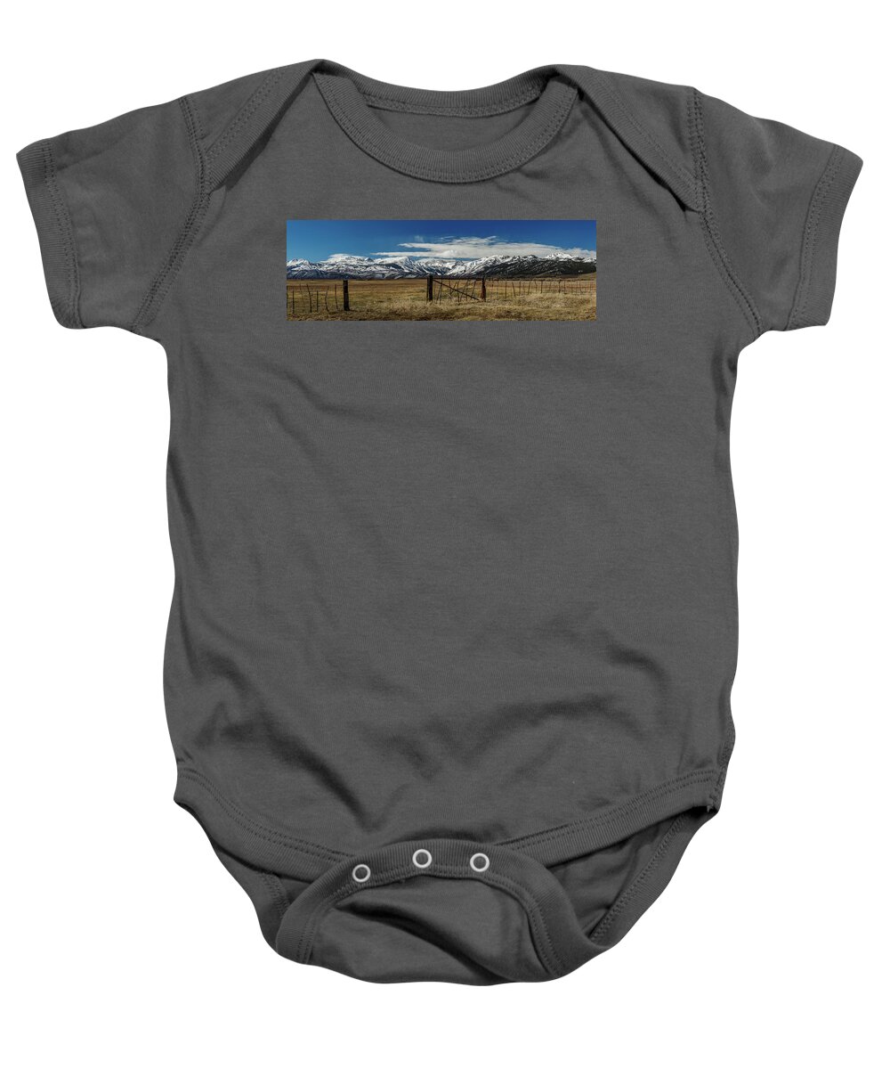 California Baby Onesie featuring the photograph Owens Valley by Mike Penney