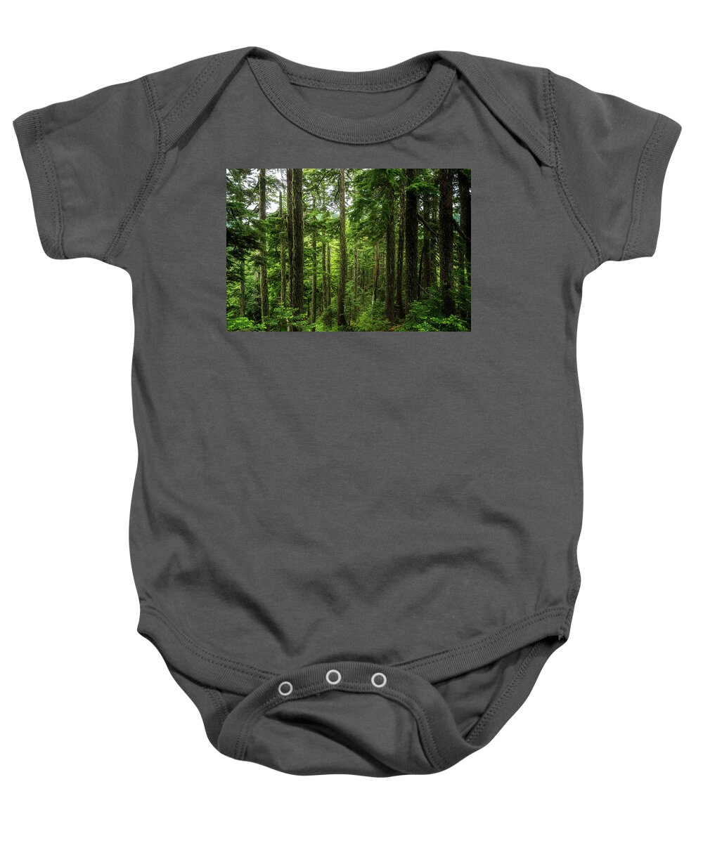 Scenic Baby Onesie featuring the photograph Pacific Northwest Forest by Pelo Blanco Photo