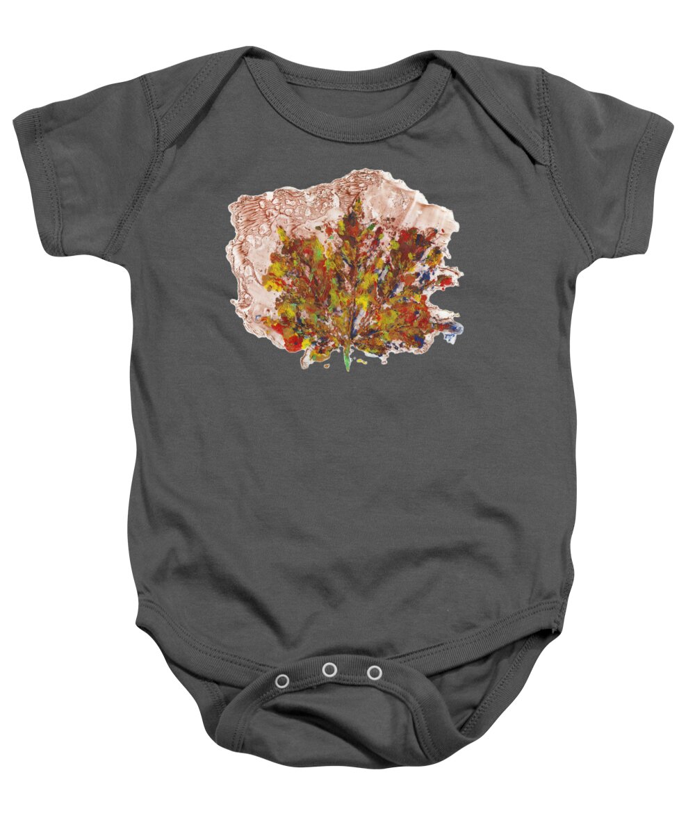 Autumn Baby Onesie featuring the painting Painted Nature 3 by Sami Tiainen