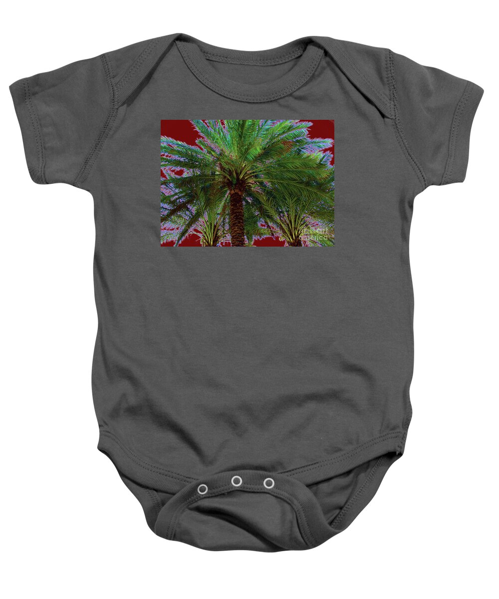 Palm Tree Baby Onesie featuring the photograph Palm 1013 by Corinne Carroll