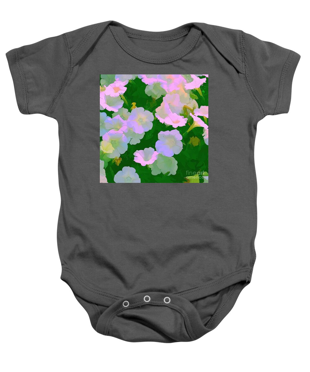 Artistic Photography Baby Onesie featuring the photograph Pastel flowers by Tom Prendergast