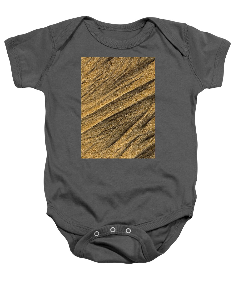 Beach Baby Onesie featuring the photograph Paterns in the sand by David Shuler
