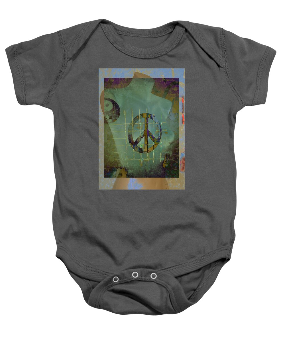 Abstract Baby Onesie featuring the photograph Peace in Heart by J C