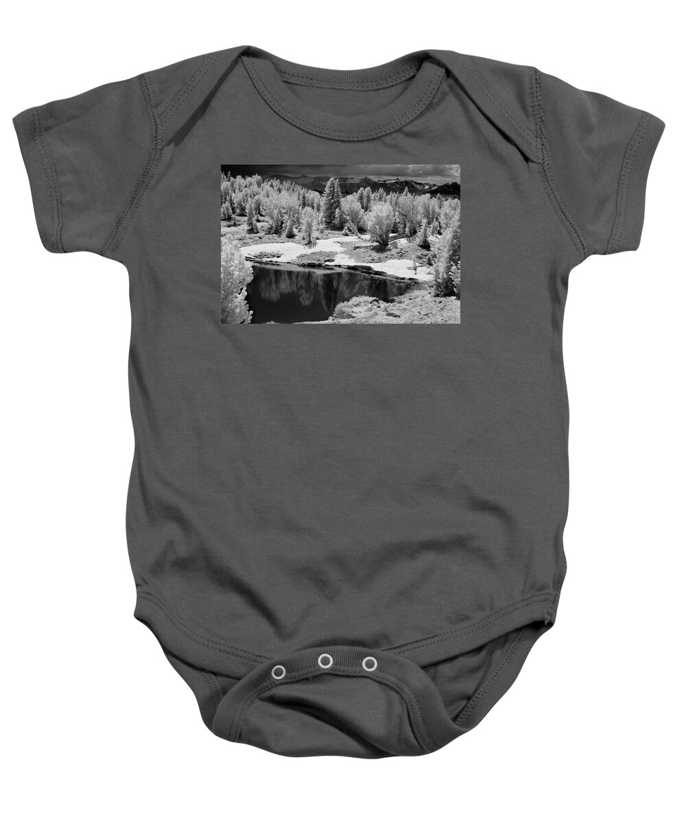 Infrared Baby Onesie featuring the photograph Peaceful IR by Brian N Duram