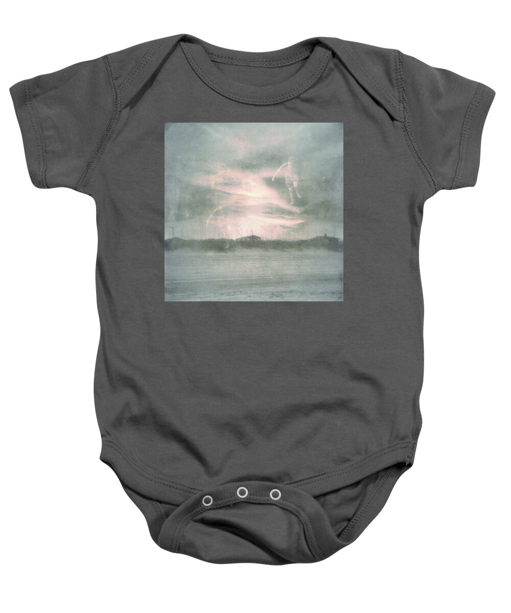 Digital Art Baby Onesie featuring the digital art Ghosts And Shadows Vii - Personal Rapture by Melissa D Johnston