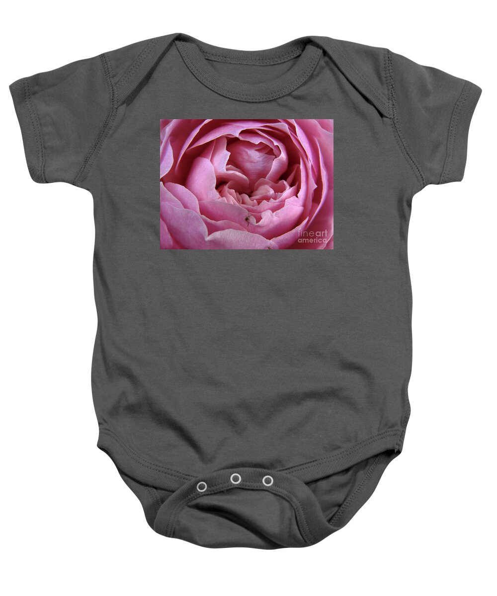 Rose Baby Onesie featuring the photograph Pink Lady 2 by Kim Tran