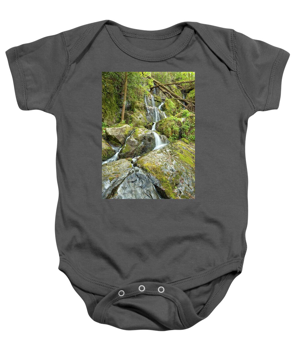 Cherokee Orchard Road Baby Onesie featuring the photograph Place of a Thousand Drips by Victor Culpepper