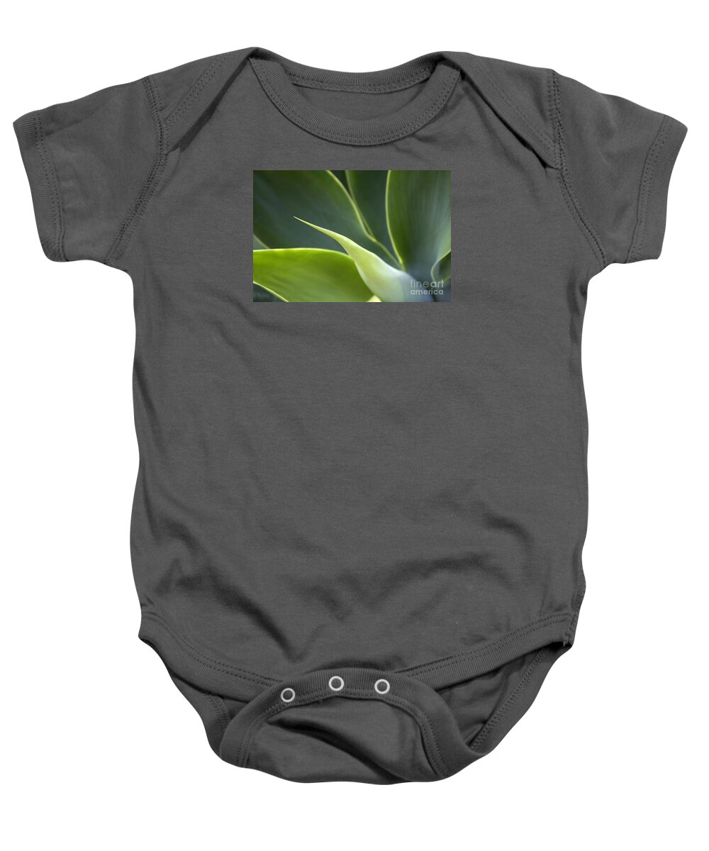 Leaf Baby Onesie featuring the photograph Plant Abstract by Tony Cordoza