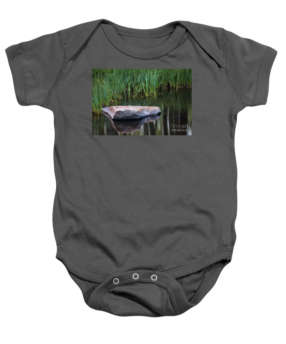 Pond Baby Onesie featuring the photograph Pond by Anthony Michael Bonafede