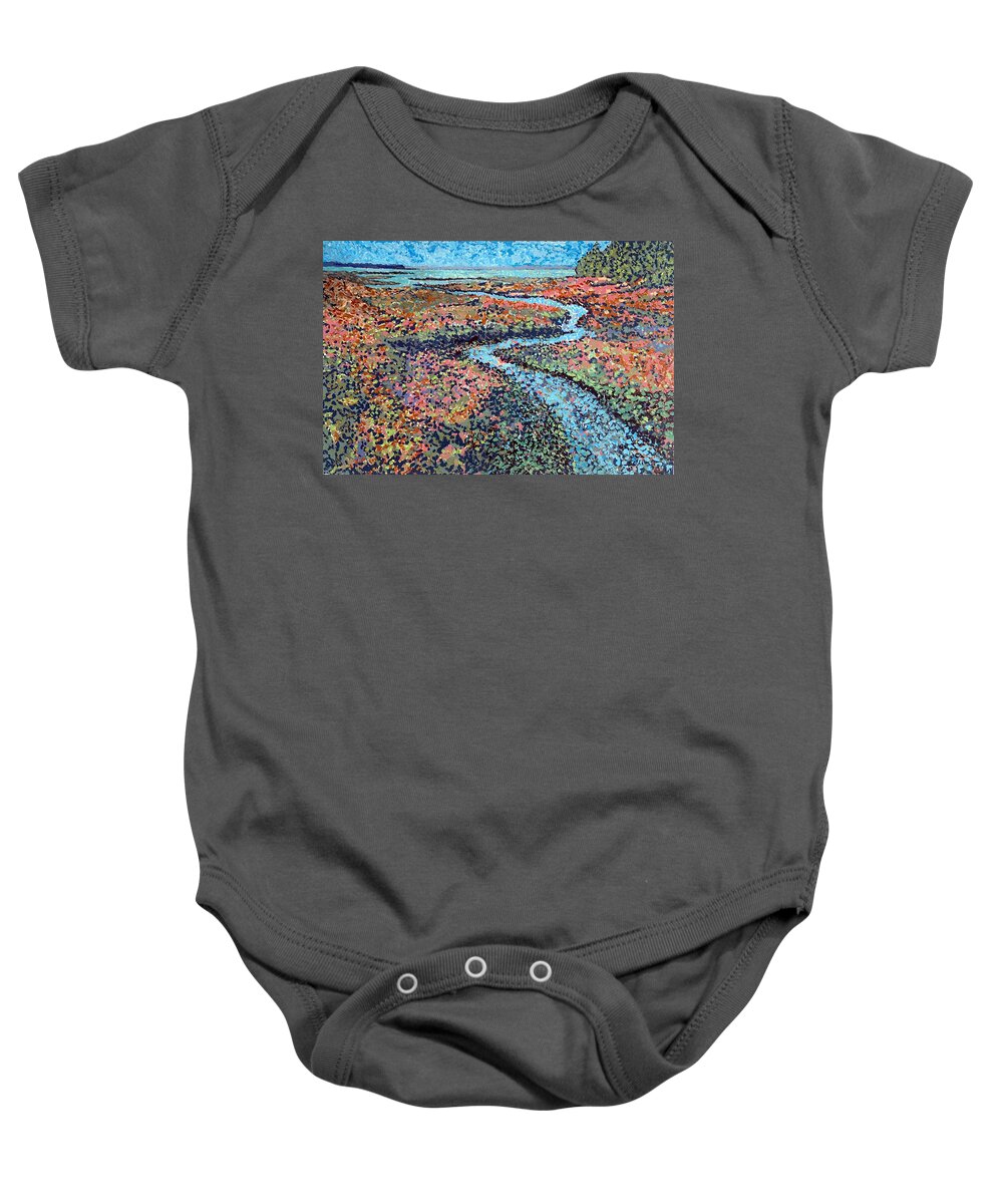 Sea Baby Onesie featuring the painting Pottery Creek by Michael Graham